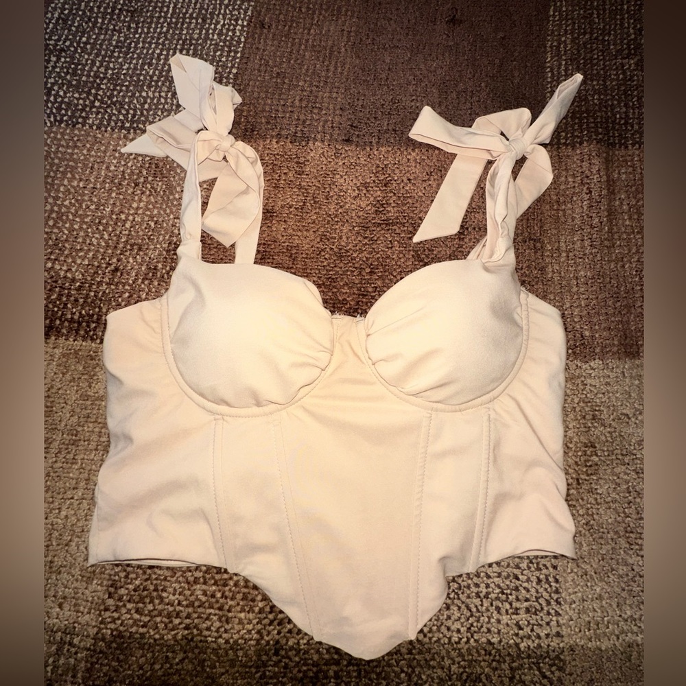 Cream Corset Top